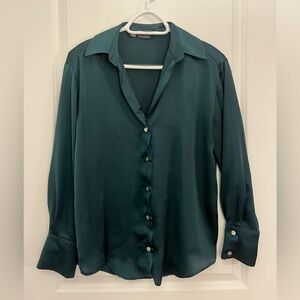 Zara Emerald Green Blouse